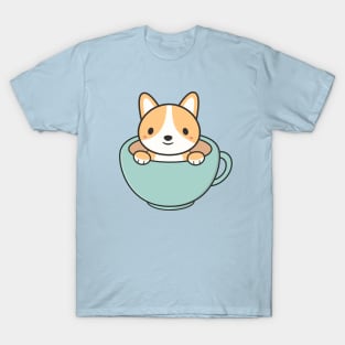 Kawaii Cute Corgi Dog T-Shirt